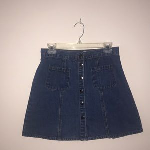 bdg jean skirt
